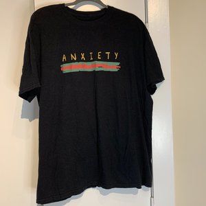 GUCCI ANXIETY Design T-shirt